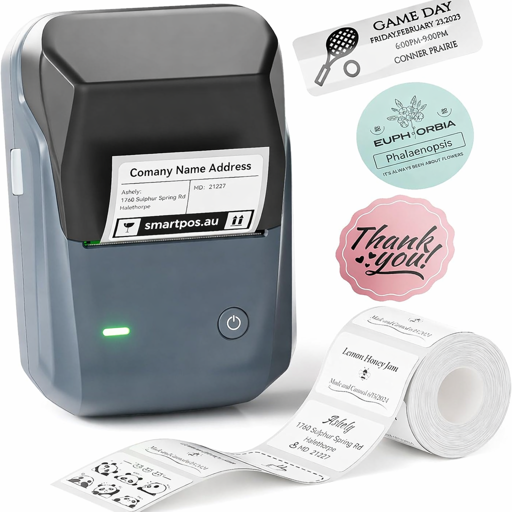SmartPOS B1 Label Maker, Portable Thermal Label Printer