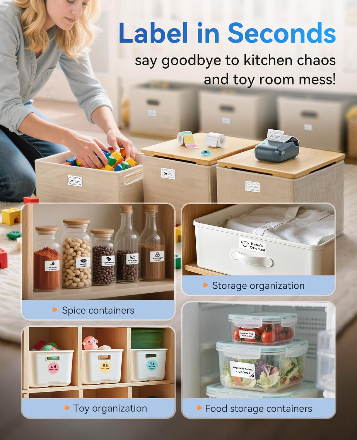 SmartPOS B1 Label Maker, Portable Thermal Label Printer - Image 5