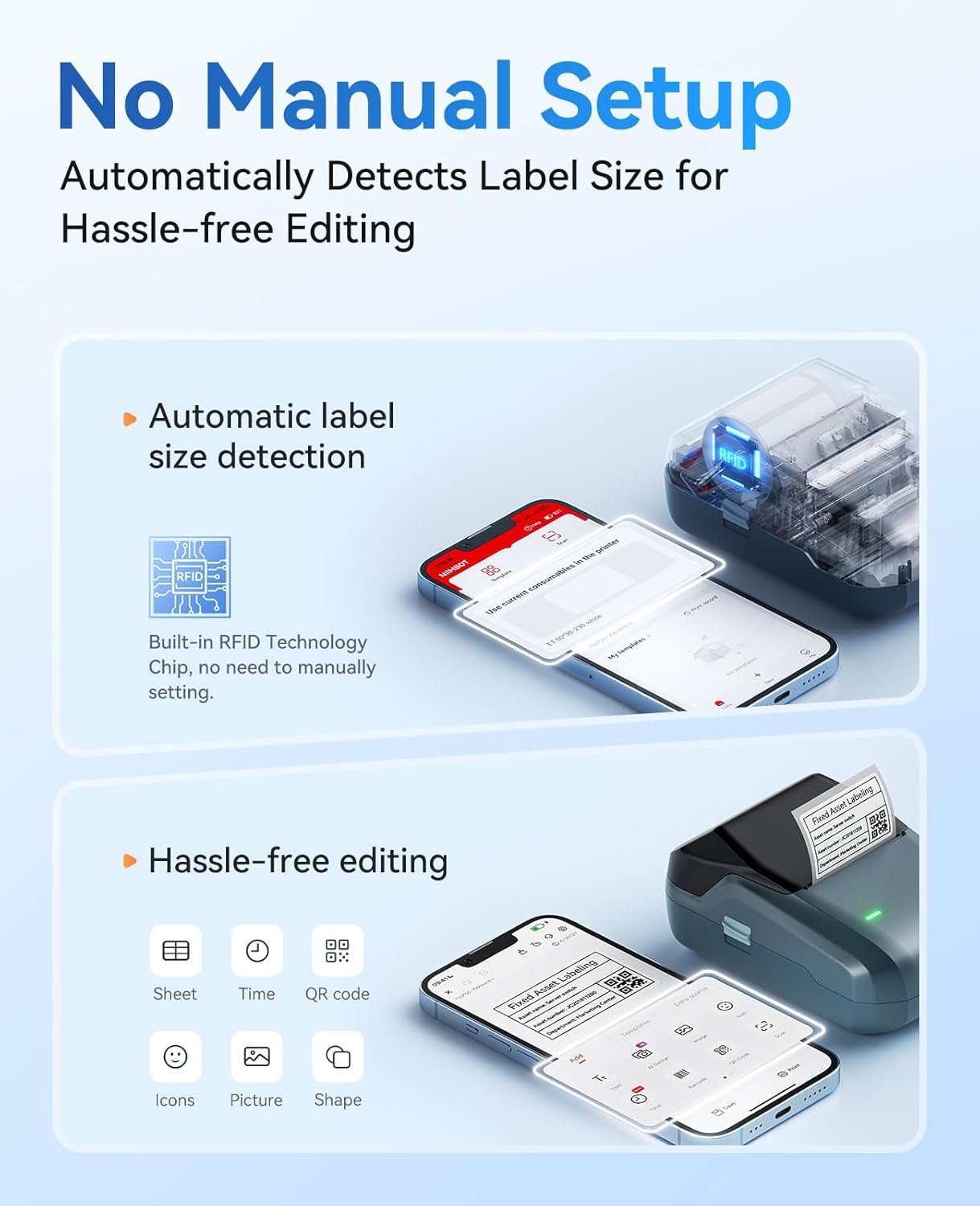 SmartPOS B1 Label Maker, Portable Thermal Label Printer - Image 3