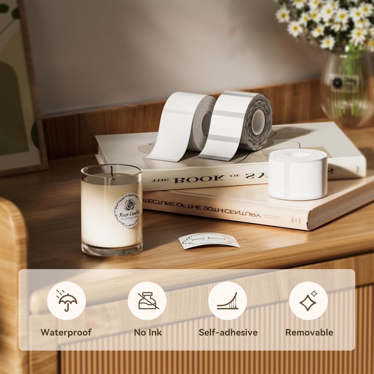 SmartPOS B1 Label Printer Labels White Color - Image 4